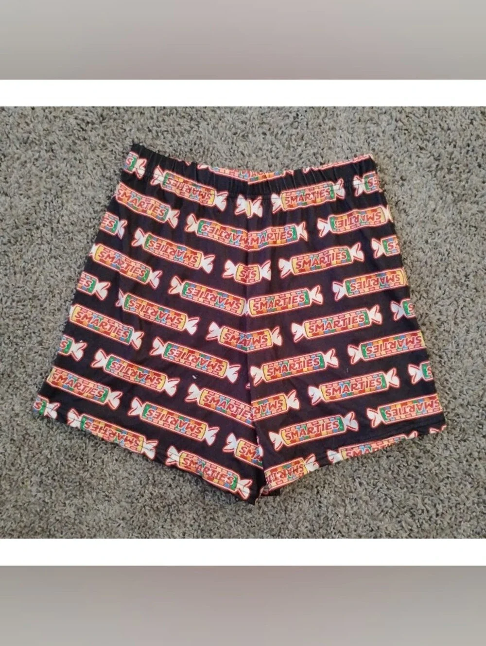 Smarties Candy Print Lounge Shorts - Size Large